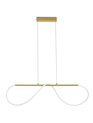 Lampa wisząca FIJO Złota 29W 3000K Luces Exclusivas LE41390 noxbox lampynox www.lampynox.pl