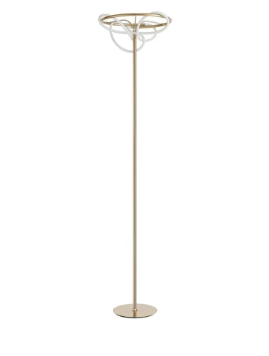 Lampa podłogowa stojąca FIJO Złota 28W 3000K Luces Exclusivas LE41391 noxbox lampynox www.lampynox.pl