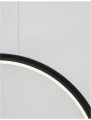 Lampa wisząca FRIA Czarna LED 25.6W 3000K Luces Exclusivas LE41394 noxbox lampynox www.lampynox.pl