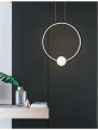 Lampa wisząca FRIA Czarna LED 25.6W 3000K Luces Exclusivas LE41394 noxbox lampynox www.lampynox.pl