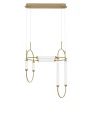 Lampa wisząca GOYA Biała/Złota LED 54W 3000K Luces Exclusivas LE41397 noxbox lampynox www.lampynox.pl