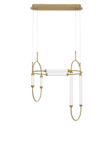 GOYA Biała/Złota LED 54W 3000K Lampa wisząca Luces Exclusivas LE41397 