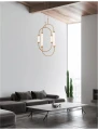 Lampa wisząca GOYA Biała/Złota LED 28W 3000K Luces Exclusivas LE41398 noxbox lampynox www.lampynox.pl