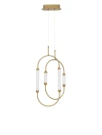 GOYA Biała/Złota LED 28W 3000K Lampa wisząca Luces Exclusivas LE41398 