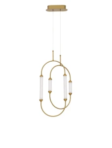 GOYA Biała/Złota LED 28W 3000K Lampa wisząca Luces Exclusivas LE41398 
