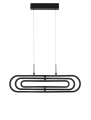 Lampa wisząca HOYO Czarna LED 50W 3000K Luces Exclusivas LE41403 noxbox lampynox www.lampynox.pl