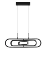 Lampa wisząca HOYO Czarna LED 50W 3000K Luces Exclusivas LE41403 noxbox lampynox www.lampynox.pl