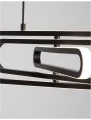 Lampa wisząca HOYO Czarna LED 50W 3000K Luces Exclusivas LE41403 noxbox lampynox www.lampynox.pl