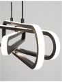 Lampa wisząca HOYO Czarna LED 50W 3000K Luces Exclusivas LE41403 noxbox lampynox www.lampynox.pl