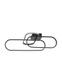 Lampa sufitowa HOYO Czarna LED 30W 3000K Luces Exclusivas LE41406 noxbox lampynox www.lampynox.pl
