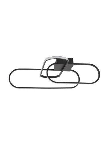 Lampa sufitowa HOYO Czarna LED 30W 3000K Luces Exclusivas LE41406 noxbox lampynox www.lampynox.pl
