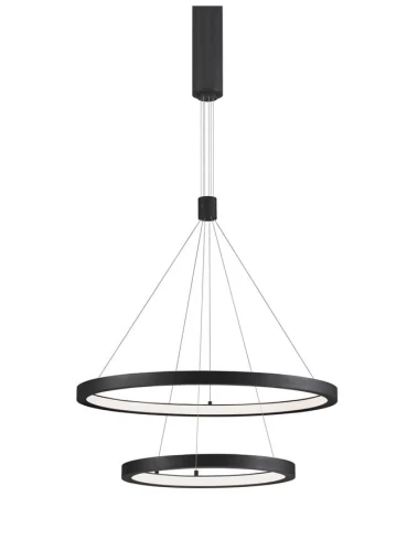 Lampa wisząca IRUN Czarny mat LED 60W 3000K Luces Exclusivas LE41412 noxbox lampynox www.lampynox.pl