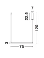 Lampa wisząca JAEN Biała LED 40W 3000K Luces Exclusivas LE41429 noxbox lampynox www.lampynox.pl