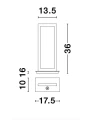 Lampa stołowa LEBU Czarna LED 12W 3000K Luces Exclusivas LE41431 noxbox lampynox www.lampynox.pl