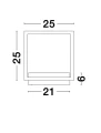 Kinkiet ścienny LEPE Czarny mat LED 18W 3000K Luces Exclusivas LE41434 noxbox lampynox www.lampynox.pl