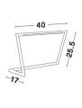 Lampa stołowa PALO Czarna LED 7W 3000K Luces Exclusivas LE41448 noxbox lampynox www.lampynox.pl