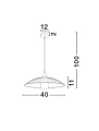 Lampa wisząca HATILLO Chrom E27 Luces Exclusivas LE42385 noxbox lampynox www.lampynox.pl