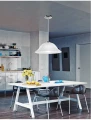 Lampa wisząca HERNANI Biały śr. 40cm E27 Luces Exclusivas LE42401 noxbox lampynox www.lampynox.pl