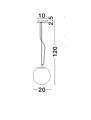 Lampa wisząca FLANDES śr. 20cm. E27 Luces Exclusivas LE42365 noxbox lampynox www.lampynox.pl