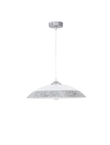 Lampa wisząca FORMOSA srebrna śr. 40cm. E27 Luces Exclusivas LE42371 noxbox lampynox www.lampynox.pl