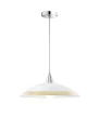 Lampa wisząca GENERAL Biały | Złoty śr. 40cm. E27 Luces Exclusivas LE42372 noxbox lampynox www.lampynox.pl