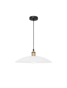 GUACARA Biały | Złoty śr. 40cm. E27 Lampa wisząca Luces Exclusivas LE42379