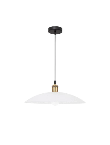 Lampa wisząca GUACARA Biały | Złoty śr. 40cm. E27 Luces Exclusivas LE42379 noxbox lampynox www.lampynox.pl