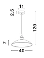 Lampa wisząca GUACARA Biały | Złoty śr. 40cm. E27 Luces Exclusivas LE42379 noxbox lampynox www.lampynox.pl