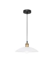 GUACARA Biały | Złoty śr. 30cm. E27 Lampa wisząca Luces Exclusivas LE42378