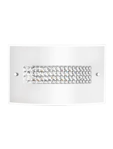 DOLORES Biały | Chrom szer. 32cm. 2xE27 Kinkiet ścienny Luces Exclusivas LE42353
