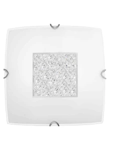 DOLORES Biały | Chrom szer. 40cm. 3xE27 Lampa sufitowa Luces Exclusivas LE42358