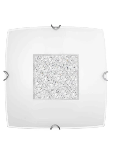 Lampa sufitowa DOLORES Biały | Chrom szer. 40cm. 3xE27 Luces Exclusivas LE42358 noxbox lampynox www.lampynox.pl