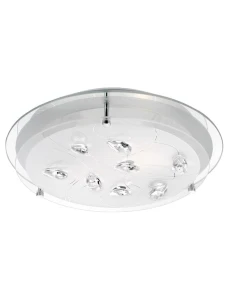 DUITAMA Biały | Chrom śr. 31cm. 2xE27 Lampa sufitowa Luces Exclusivas LE42355