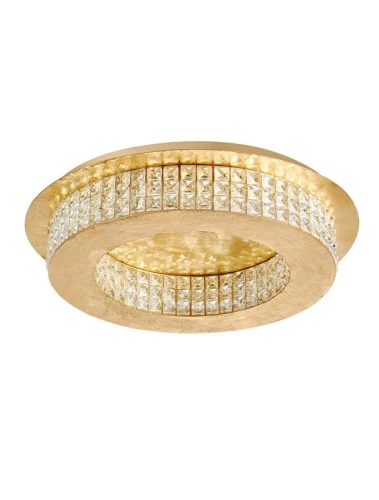 Lampa sufitowa CHILLAN Złoty śr. 50cm. LED 40W 4000K Luces Exclusivas LE42328 noxbox lampynox www.lampynox.pl