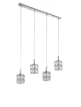 Lampa wisząca CHARATA Chrom 4xG9 Luces Exclusivas LE42326 noxbox lampynox www.lampynox.pl