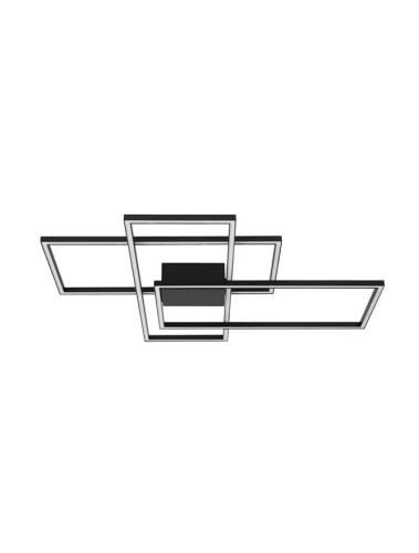 Lampa sufitowa PICO Czarna LED 55W 3000K Luces Exclusivas LE41455 noxbox lampynox www.lampynox.pl