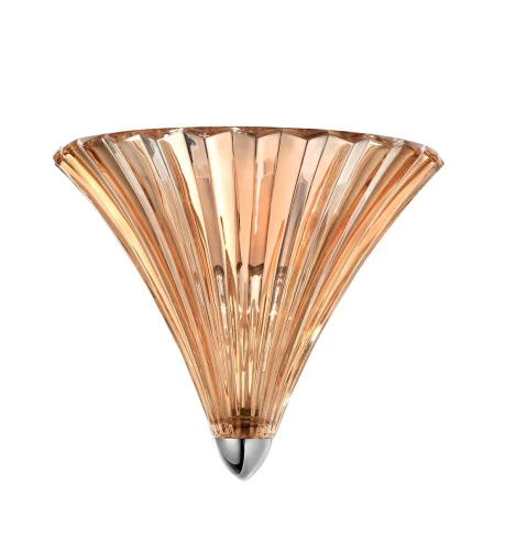 Kinkiet ścienny CASEROS Chrom | Bursztyn E14 Luces Exclusivas LE42305 noxbox lampynox www.lampynox.pl