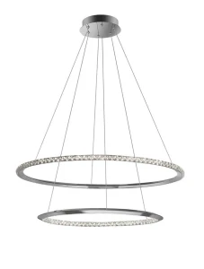 CAUCETE Chrom śr. 80cm. LED DIM 50W 3000K ściemnialna Lampa wisząca Luces Exclusivas LE42310