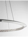 Lampa wisząca CAUCETE Chrom śr. 60cm. LED DIM 32W 3000K ściemnialna Luces Exclusivas LE42311 noxbox lampynox www.lampynox.pl