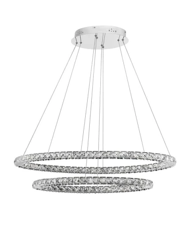 Lampa wisząca CEDEIRA Chrom śr. 85cm. LED 52W 3500K Luces Exclusivas LE42314 noxbox lampynox www.lampynox.pl