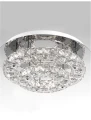 Lampa sufitowa CERCEDA Chrom śr. 40cm. LED 28W 3500K Luces Exclusivas LE42318 noxbox lampynox www.lampynox.pl