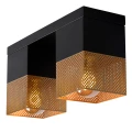 Lampa sufitowa RENATE Złoty mat  Czarny 2xE27 Lucide 211230202  5411212211255 lampynox noxbox www.lampynox.pl 3.jpg