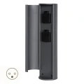 Słupek ogrodowy z gniazdami elektrycznymi POWERPOINT Antracyt 2x Gniazdo elektryczne IP44 Lucide 278490229  5411212271853 lampynox noxbox www.lampynox.pl 1.jpg