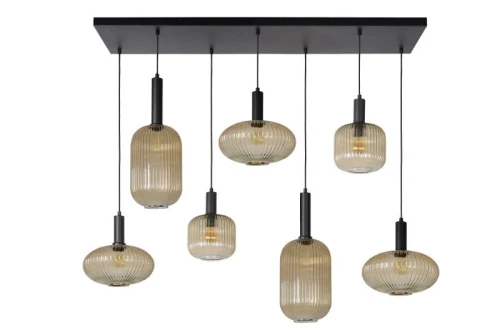 Lampa wisząca MALOTO Bursztyn 7xE27 Lucide 45386/07/62 | 5411212451569 noxbox lampynox www.lampynox.pl