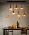 Lampa wisząca MALOTO Bursztyn 7xE27 Lucide 45386/07/62 | 5411212451569 noxbox lampynox www.lampynox.pl
