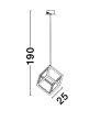 Lampa wisząca REUS Złota LED 45W 3000K Luces Exclusivas LE41462 noxbox lampynox www.lampynox.pl