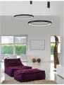 Lampa wisząca ROTA Czarna LED 60W 3000K Luces Exclusivas LE41472 noxbox lampynox www.lampynox.pl