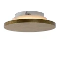 Kinkiet ścienny GLIMPSE Złoty | Mosiądz śr. 14cm. 5W 3000K Lucide 77285/05/02 | 5411212771162 noxbox lampynox www.lampynox.pl
