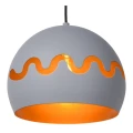 Lampa wisząca CORENTIN Szara śr. 28cm. E27 Lucide 30484/28/36 | 5411212302779 noxbox lampynox www.lampynox.pl
