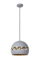 Lampa wisząca CORENTIN Szara śr. 28cm. E27 Lucide 30484/28/36 | 5411212302779 noxbox lampynox www.lampynox.pl
